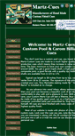 Mobile Screenshot of martz-cues.com